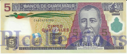 GUATEMALA 5 QUETZALES 2010 PICK 122a POLYMER UNC - Guatemala