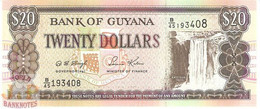 GUYANA 20 DOLLARS 1996 PICK 30 UNC - Guyana