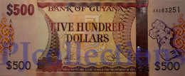 GUYANA 500 DOLLARS 2011 PICK 37a UNC PREFIX "AA" - Guyana