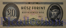 HUNGARY 20 FORINT 1975 PICK 169f UNC - Hungría