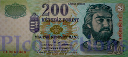 HUNGARY 200 FORINT 2002 PICK 187b UNC - Hungary