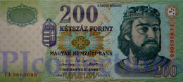 HUNGARY 200 FORINT 2002 PICK 187b UNC - Hungría