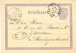 1874 Bk Met Tweeletter GORINCHEM Naar 'sHertogenbosch 26 AUG 74 - Covers & Documents