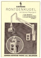 Original Werbung - 1951 - Röntgenkugel Siemens , Erlangen , Zahnarzt , Stomatologe , Dental !!! - Erlangen