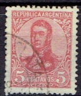 ARGENTINA #  STAMPS FROM YEAR 1908  STANLEY GIBBONS 296B - Usati