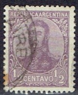 ARGENTINA #  STAMPS FROM YEAR 1908  STANLEY GIBBONS 291B - Gebruikt