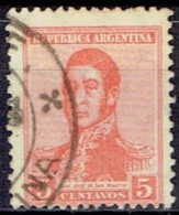 ARGENTINA #  STAMPS FROM YEAR 1916  STANLEY GIBBONS 455B - Gebraucht