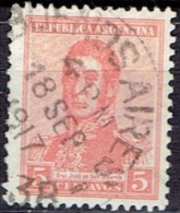 ARGENTINA #  STAMPS FROM YEAR 1916  STANLEY GIBBONS 455B - Oblitérés