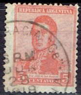 ARGENTINA #  STAMPS FROM YEAR 1916  STANLEY GIBBONS 455B - Gebruikt