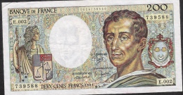 FRANCE  FAY.70.1  200  FRANCS   MONTESQUIEU    1981   VF - 200 F 1981-1994 ''Montesquieu''