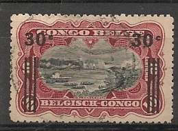 CONGO 89 Obl Gest Used SANS Point Après 30c / Zonder Punt Na 30c - Unused Stamps