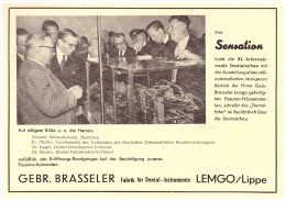 Original Werbung - 1951 - G. Brasseler In Lemgo A. Lippe , Sensation , Zahnarzt , Stomatologe , Dental !!! - Lemgo