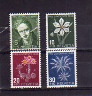 SWITZERLAND SUISSE SCHWEIZ SVIZZERA 1946 PRO JUVENTUTE POUR LA JEUNESSE COMPLETE SET SERIE COMPLETA MNH - Unused Stamps