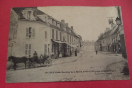 Cp  Verberie Carrefour De La Mairie , Hotel Du Telegraphe Et Rue St Pierre - Verberie