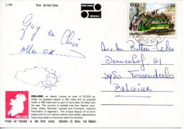 IRLANDE. N°618 De 1987 Sur Carte Postale Ayant Circulé. Tramway. - Tranvie