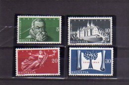 SWITZERLAND SUISSE SCHWEIZ SVIZZERA 1948 INDEPENDENCE INDIPENDENZA INDEPENDANCE FULL SET SERIE MNH - Neufs