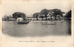 GAMBIE BATHURST (GAMBIA RIVER) FIRM OF MAUREL ET H PROM CARTE PRECURSEUR - Gambia