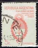 ARGENTINA #  STAMPS FROM YEAR 1943 STANLEY GIBBONS 724 - Oblitérés