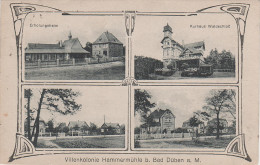 Litho AK Villenkolonie Hammermühle Bad Düben Kurhaus Erholungsheim Bei Leipzig Torgau Wurzen Eilenburg Delitzsch Laussig - Bad Düben