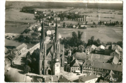 CPSM 57 SARRALBE  VUE AERIENNE L'EGLISE - Sarralbe