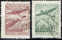 ARGENTINA #  STAMPS FROM YEAR 1946 STANLEY GIBBONS 779-780 - Gebraucht