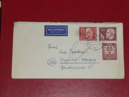 Berlin Steglitz Brief Cover 1961 Luftpost Airmail Par Avion Berlin -  Wuppertal - Lettres & Documents