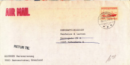 Greenland Cover Sent To Denmark And Returned To Narssarssuaq 26-7-1977 - Storia Postale