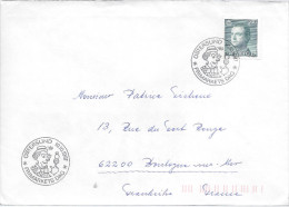 Cachet Manuel 10 10 1987 OSTERSUND FRIMARKETS DAG Clown Cirque Spectacle Humour Comique - 1930- ... Franqueo II