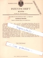 Original Patent - Wilhelm Holdinghausen In Siegen , 1881 , Schmiedeiserne Riemscheibe !!! - Siegen