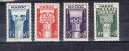 Maroc   N° 315 à 318  Neuf ** - Unused Stamps