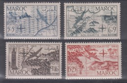 Maroc   PA  N° 75 à 78  Neuf ** - Airmail