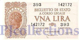 ITALY 1 LIRA 1944 PICK 29b UNC - Italia – 1 Lira