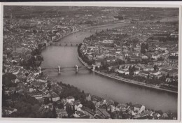 SUISSE,HELVETIA,SWISS,SCH WEIZ,SVIZZERA,SWITZERLAND ,BASEL EN 1936,BALE,RHIN,rare,tampo N Et Timbre - Basel
