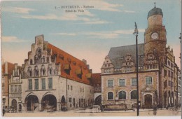 ALLEMAGNE,GERMANY,DEUTSCH LAND,Rhénanie Du Nord Westphalie,DORTMUND EN 1910,rathaus,la Mairie,hotel De Ville,rare,center - Dortmund