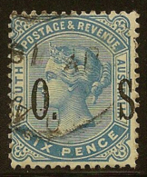 SOUTH AUSTRALIA 1899 6d Official SG O85 U #LI55 - Used Stamps