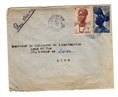 ENVELOPPE DE CONAKRY - GUINÉE POUR LYON - Covers & Documents