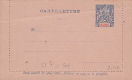 Anjouan Comores - Carte-lettre Entier ACEP CL  4  Avec Date - Cote 50 Euros - Stationery Ganzsache - Covers & Documents