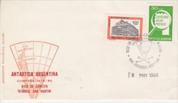 Argentina 1980 Antarctica Base De Ejercito General San Martin Cover (20077) - Other & Unclassified