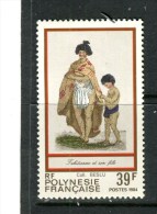 POLYNESIE - Y&T N° 218** - Folklore - Tahitienne Et Son Fils - Unused Stamps