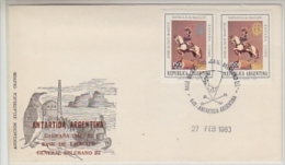 Argentina 1983 Base De Ejercito General Belgrano Cover (20081) - Sonstige & Ohne Zuordnung