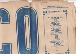 C1675 - Giornale L'ECO DELLE PIU' BELLE CANZONI POPOLARI Tip.Lucchi Anni '20/AIDA RANIERI/CETTINA BIANCHI/PIERRETTE FIOR - Muziek