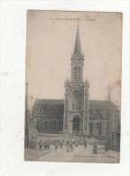 Cpa AILLY SUR NOYE (80)  L'église -  Animée 1916 - Ailly Sur Noye
