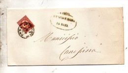 1875  LETTERA CON ANNULLO ROMA - Taxe