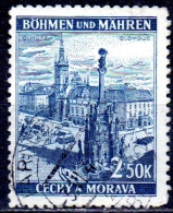 BOHEMIA & MORAVIA 1939 Olomouc  -2k.50 - Blue   FU - Usados