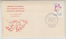 Argentina 1983 Muestra Filatelica Club Escolar Piloto Malvinas Argentina Cover (20052) - Otros & Sin Clasificación