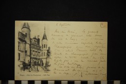 CP, 10, TROYES Hôtel De Vauluisant N° 8 Dos Simple Voyagé En 1901 - Troyes