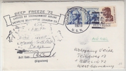 USA 1972 Operation Deep Freeze ´72 Cover Carried By Southernmost Airline, Ca Pole Station (20085) - Autres & Non Classés