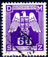 BOHEMIA & MORAVIA 1943 Official -  Eagle And Numeral  - 60h. - Violet   FU - Usados