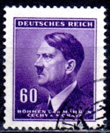 BOHEMIA & MORAVIA 1942  Adolf Hitler  - 60h. - Violet  FU - Usados