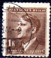 BOHEMIA & MORAVIA 1942  Adolf Hitler  -1k. - Brown  FU - Used Stamps